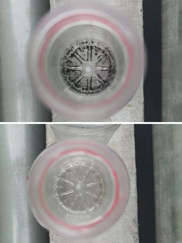 傳統沉淀工藝與瞬分凈水機出水對比 傳統沉淀工藝與瞬分凈水機出水對比